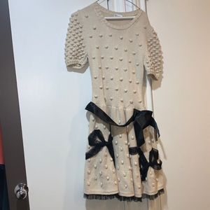 Red Valentino modest short sleeve dress
